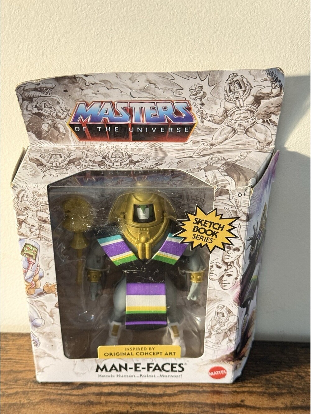 MATTEL  MOTU Origin Sketchbook Series MAN E FACES 5.5" Figure